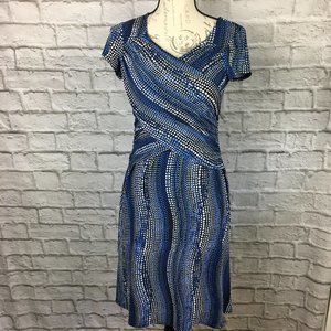 Elementz Black & Blue Stretchy Dress Size S